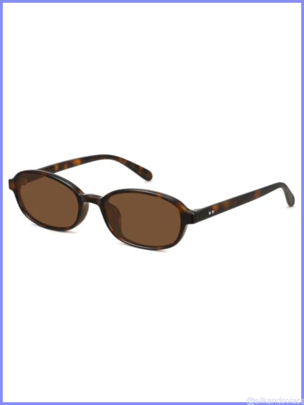 Retro Oval Cat Eye Sunglasses Lightweight Fashion Eyewear
